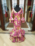 T 42. Flamenco Dresses on Offer. Mod. Tango Estampado Fucsia. Size 42 148.76€ #50760TANGOESTMPFX42